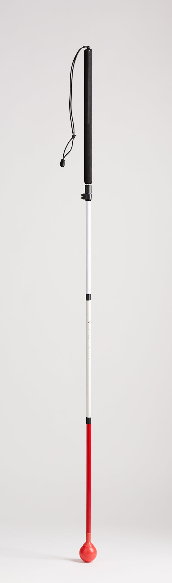 Vertical full length image of the fully extended All Terrain Cane from Awarewolf Gear.