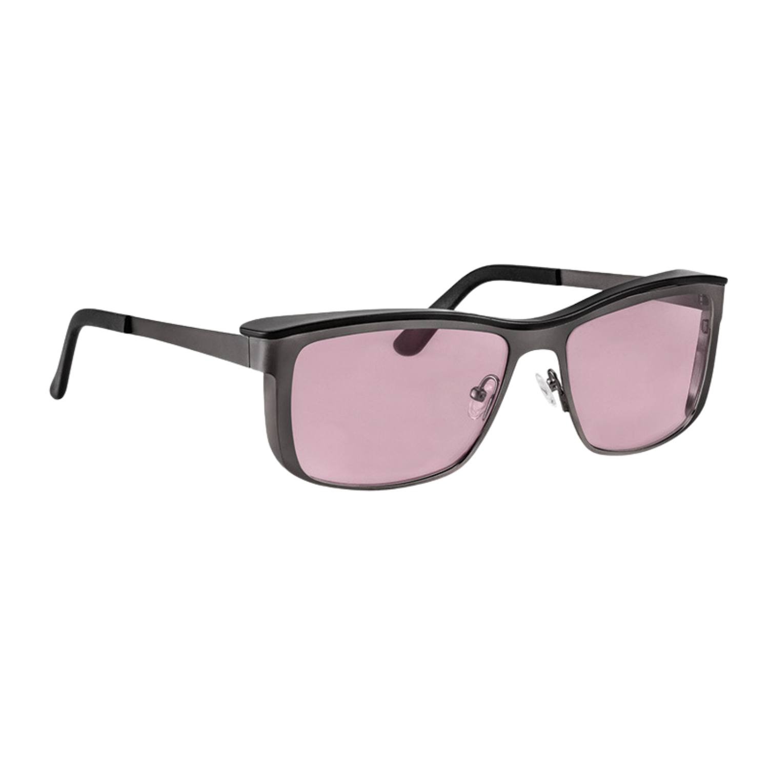 Image of the Eschenbach Acunis FL-41 25% Light Sensitivity Glasses - Anthracite Stainless Steel Frames.