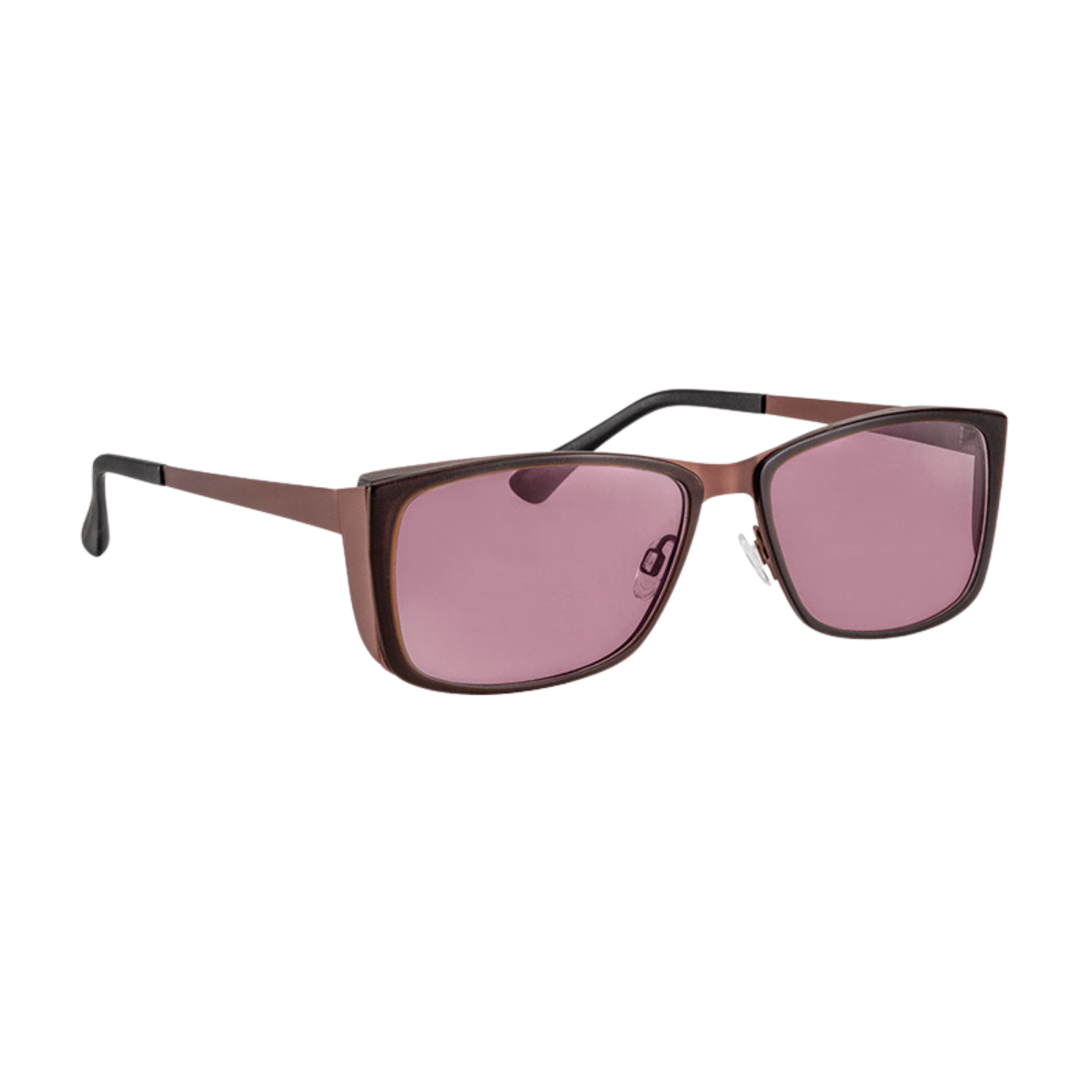 Image of the brown stainless steel Acunis FL-41 Light Sensitivity Glasses with 50% light absorption.