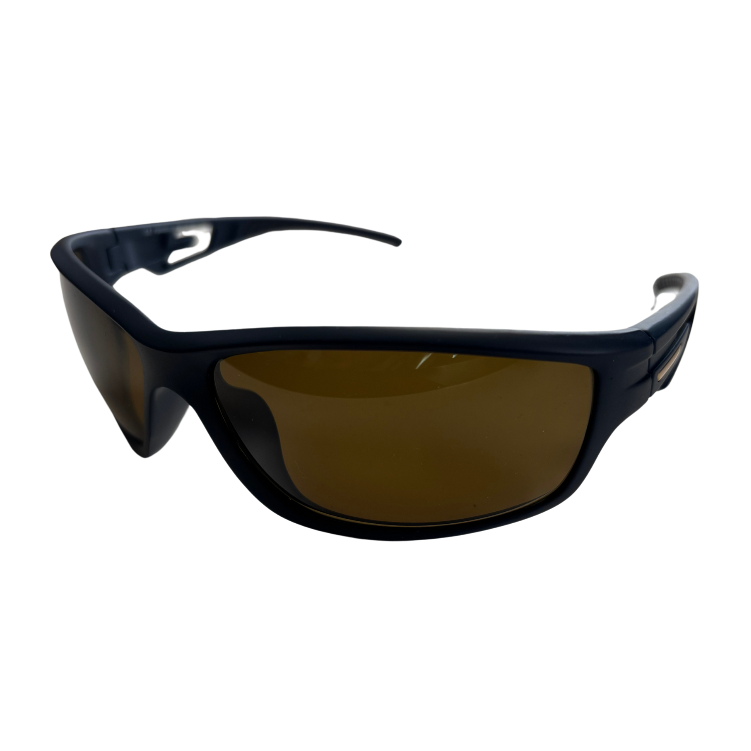 Side image of the FS4 sport frames with C500 Polarized dark brown lenses from Schweizer.