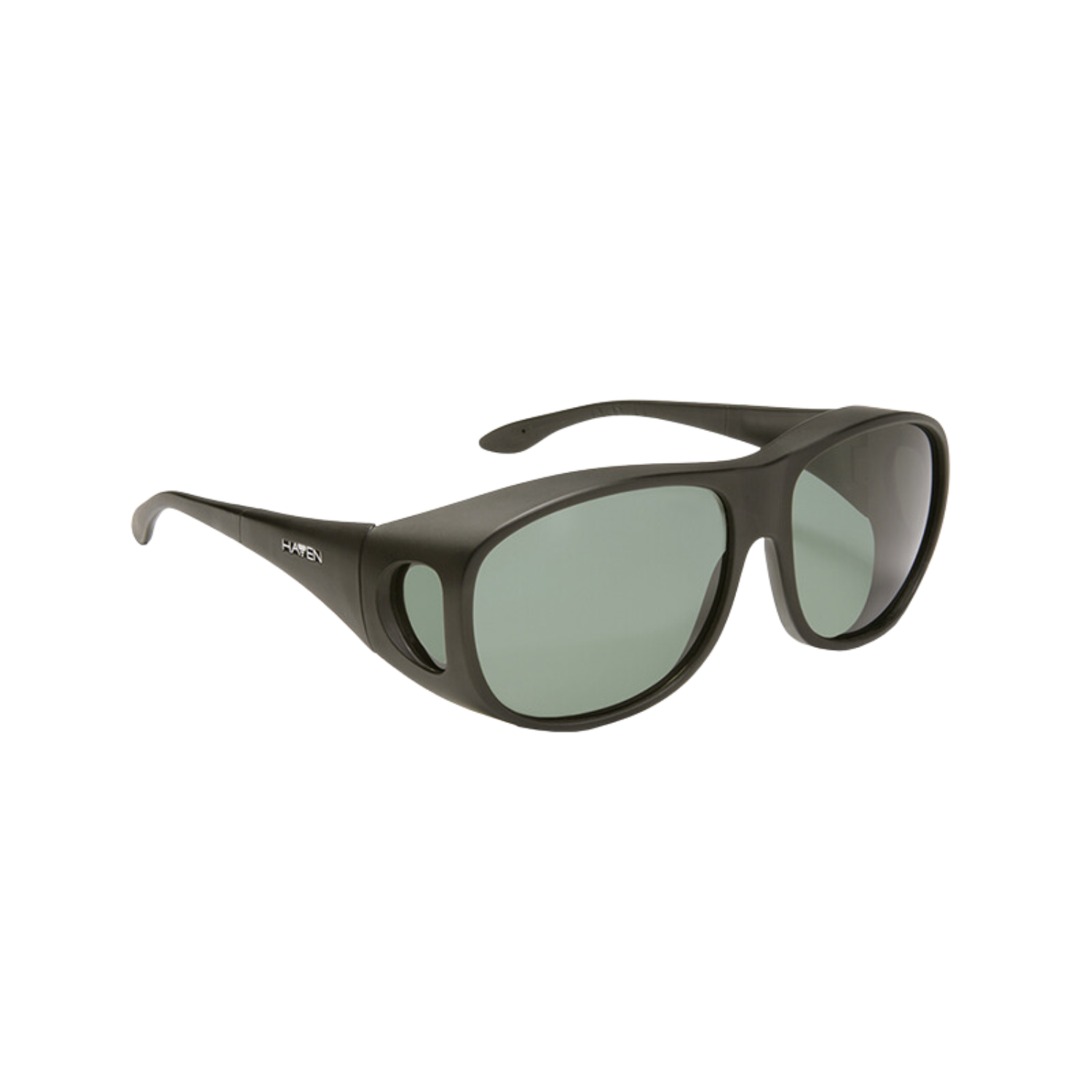 Image of the Haven Summerwood large git-over polarized sunglasses with gray tint from Eschenbach.