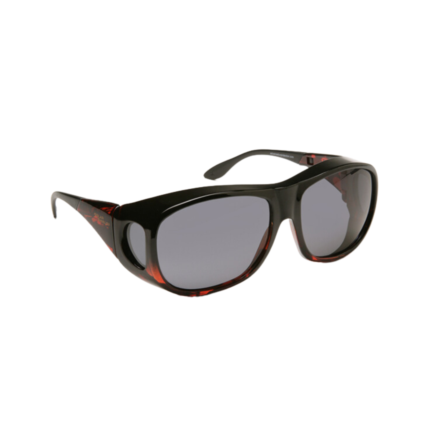 Image of the Eschenbach Solar Shield Polarized Fit-Over Sunglasses with gray tint.