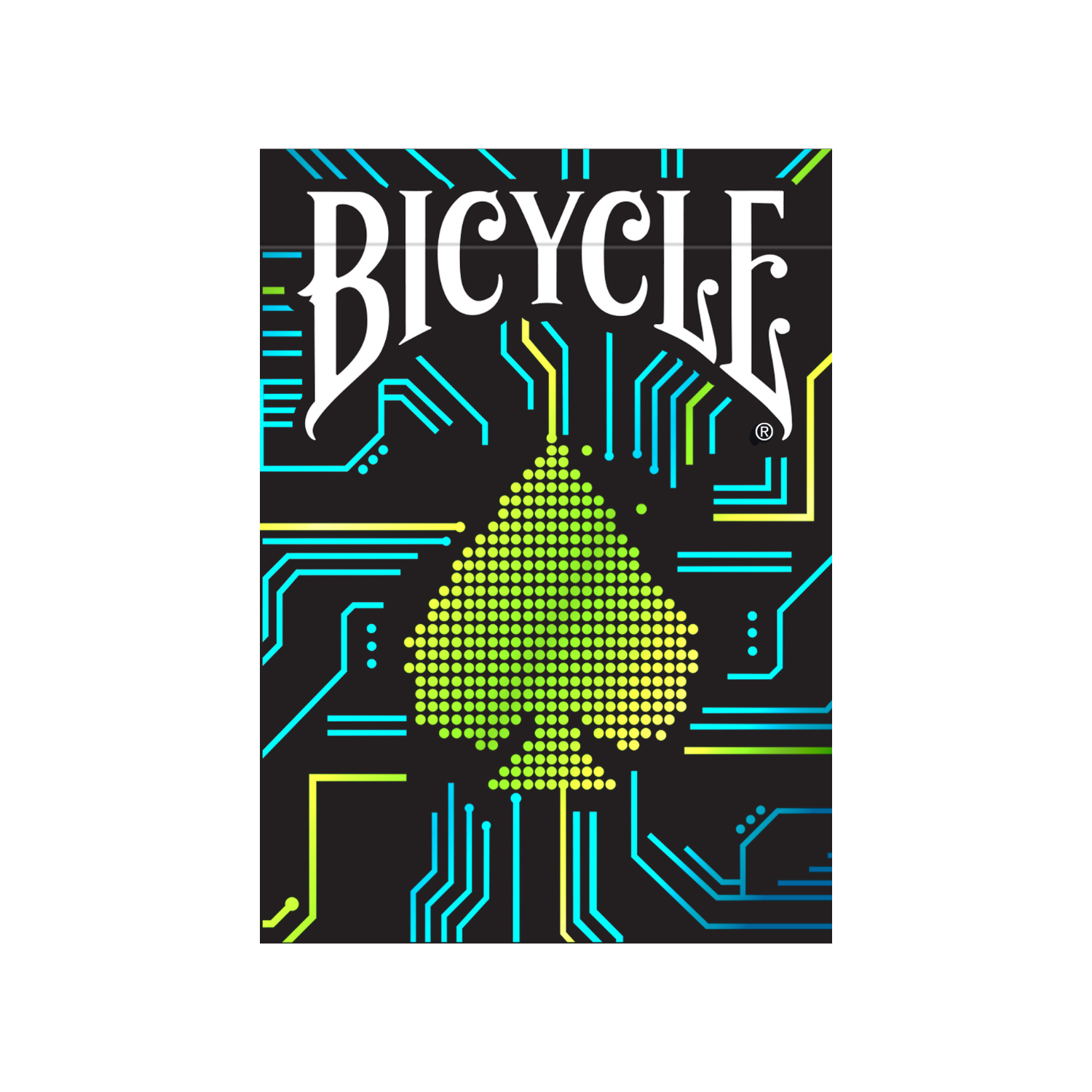 Image of a pack of Bicycle Dark Mode high-contrast low-vision friendly playing cards