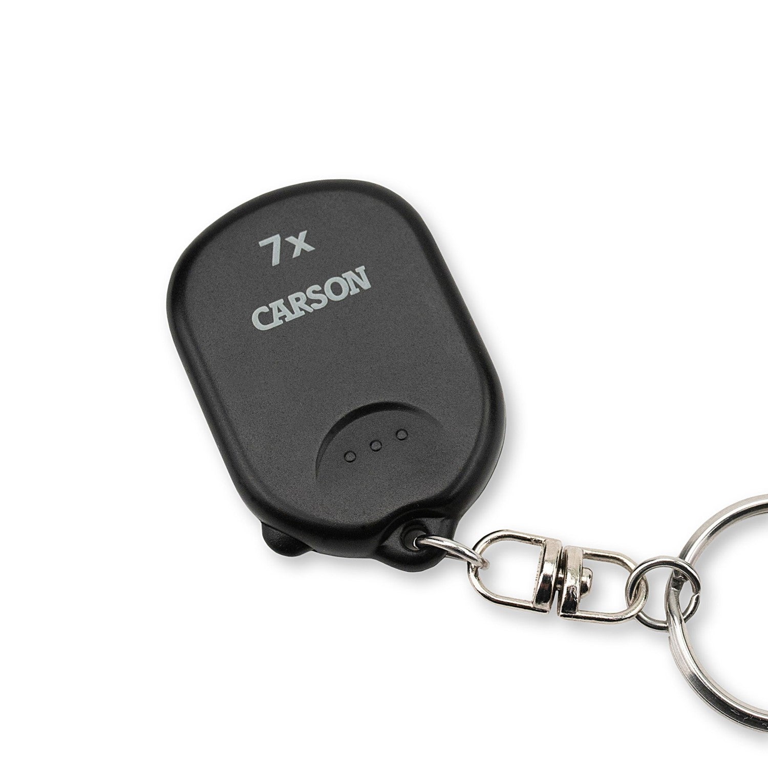 Image of the Pop-Up Keychain in its compact use when not using the magnifier.